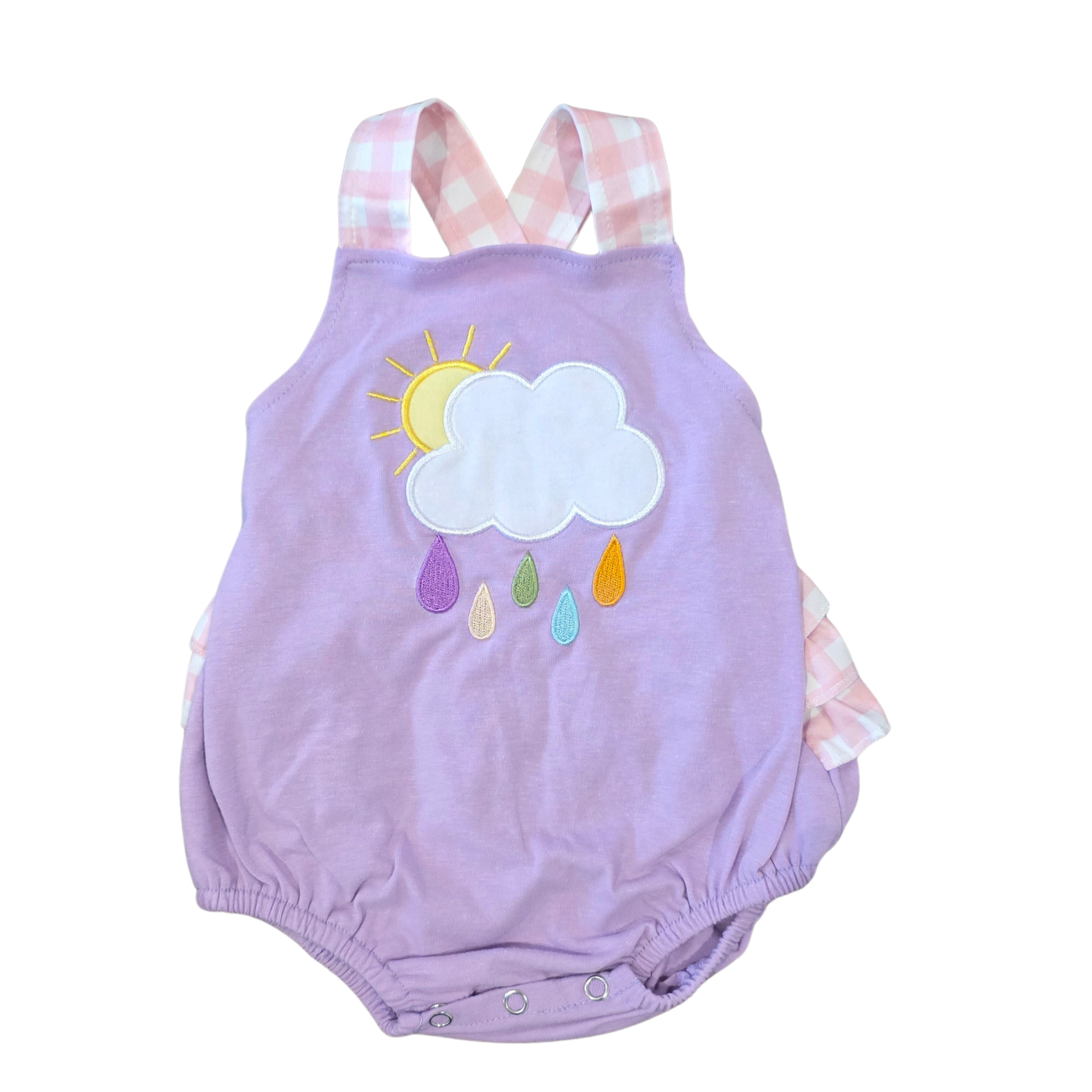 Rainy Day Ruffle Bubble Romper