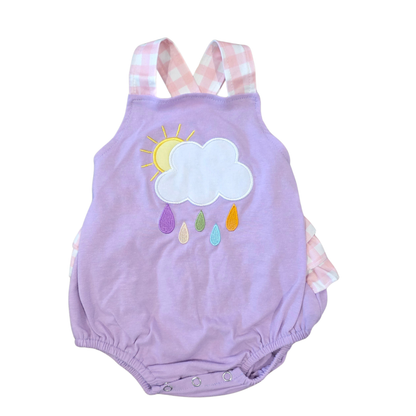 Rainy Day Ruffle Bubble Romper