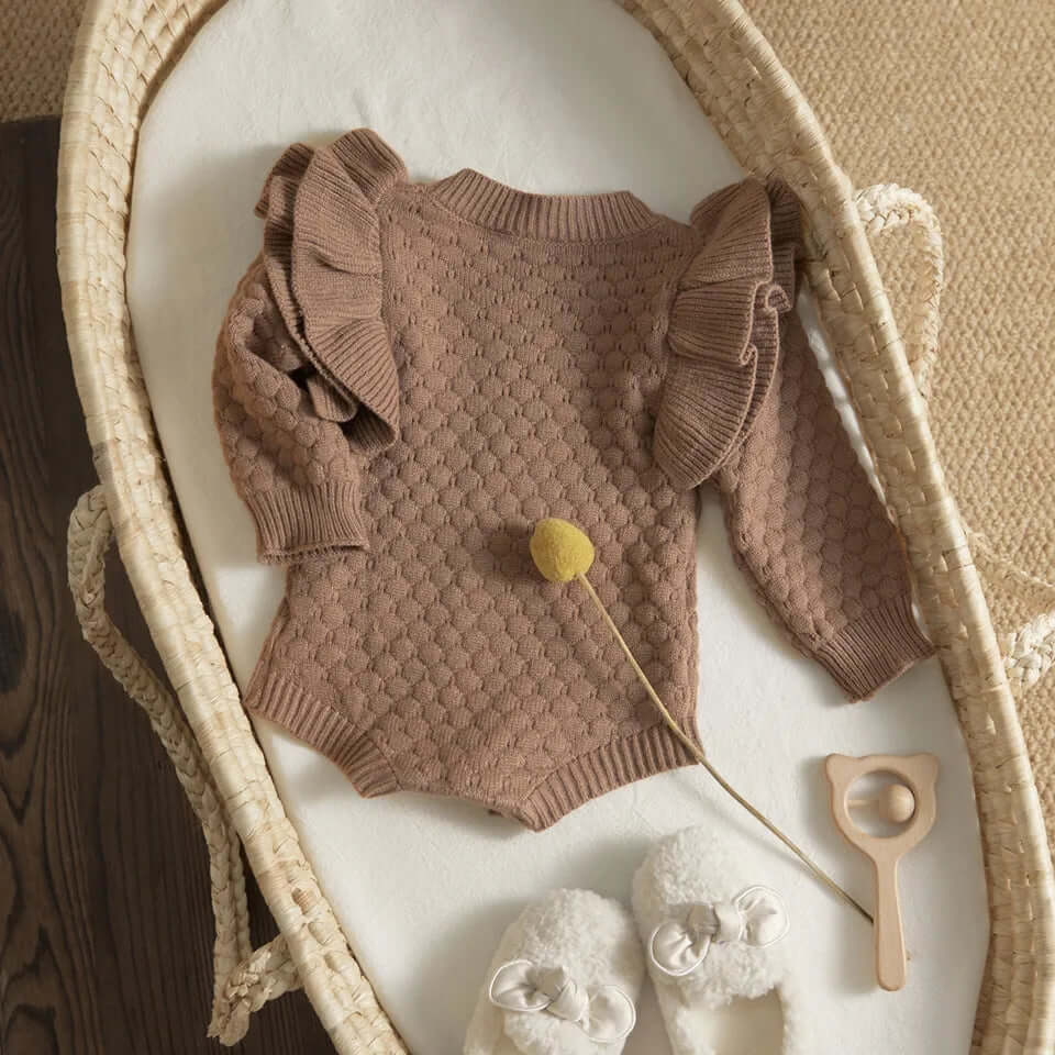 Lillian Ruffle Sweater - Evvie Bean's Baby Boutique