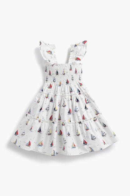 Flutter Sleeve Dress | Little Skippers