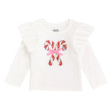 Ivory Candy Cane Sparkle T-Shirt