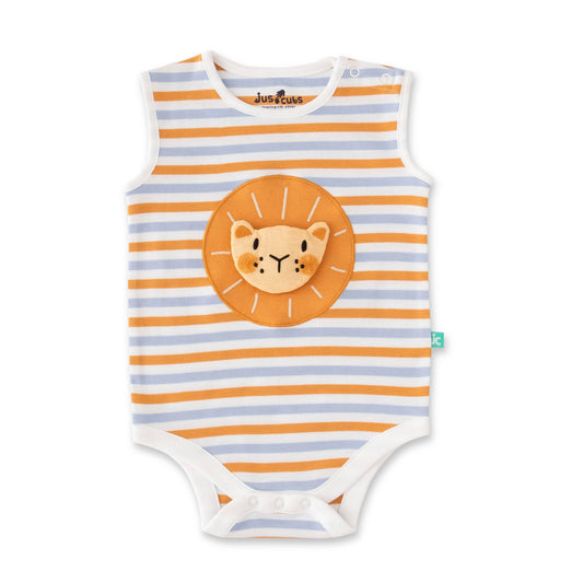 Organic Safari Lion & Explorer Baby Rompers