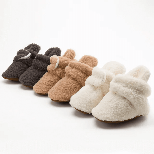 Fluffy & Warm Baby Booties - Evvie Bean's Baby Boutique