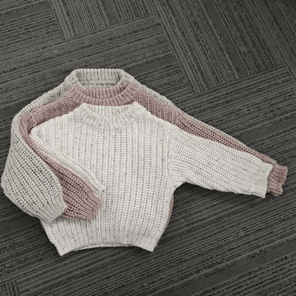 Mae Speckled Knit Sweater - Evvie Bean's Baby Boutique