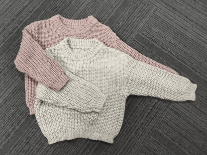 Mae Speckled Knit Sweater - Evvie Bean's Baby Boutique