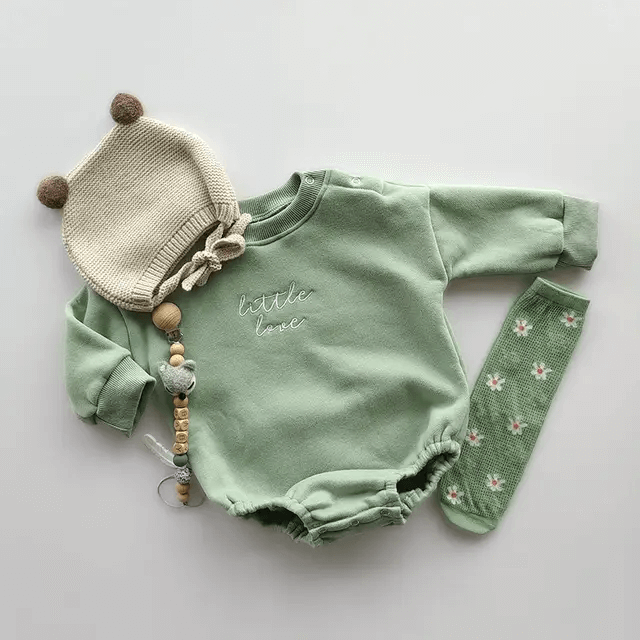 Little Love Bubble Romper - Evvie Bean's Baby Boutique