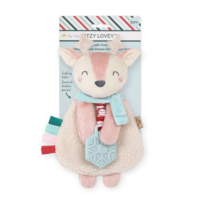 Holiday Itzy Lovey™ Plush + Teether Toy: Penguin - Evvie Bean's Baby Boutique