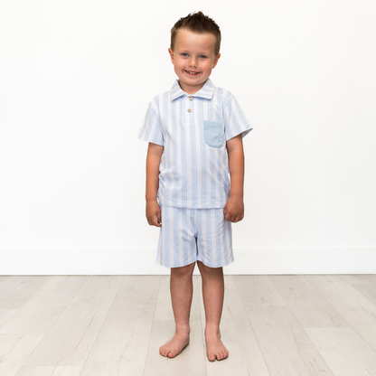 Seaside Stripe Bamboo & Cotton Boys Set