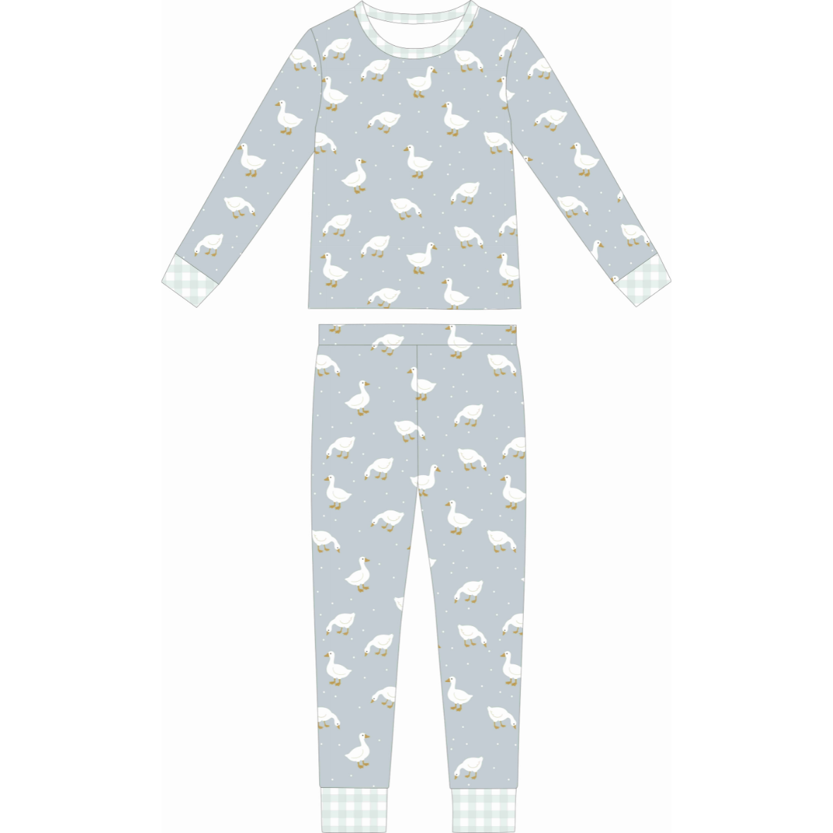 Silly Little Goose Two Piece Bamboo Sleeper Set