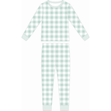 Mint Gingham Two Piece Bamboo Sleeper Set