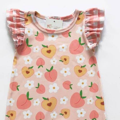 Peach Blossom Baby Romper