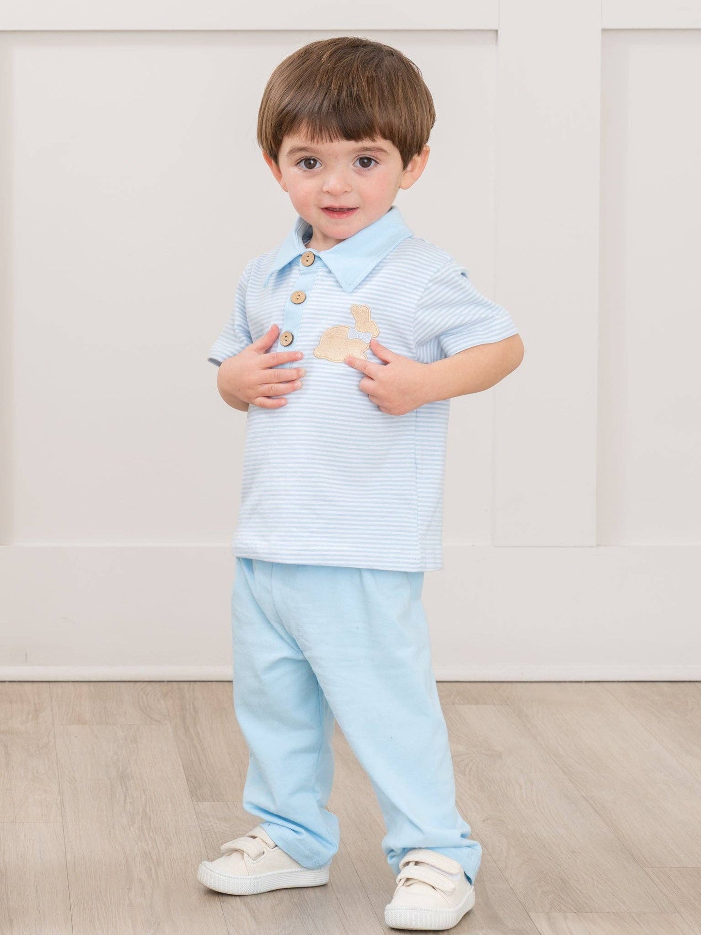 Picnic Hop Embroidered Cotton Outfit