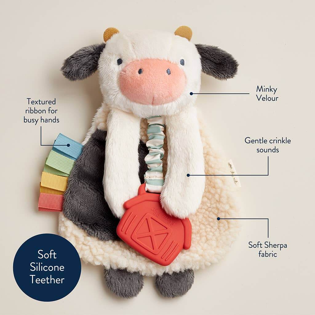 Cow Itzy Friends Lovey™ Plush - Evvie Bean's Baby Boutique