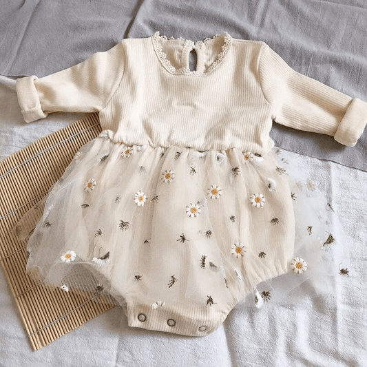 Delilah Skirted Onesie - Evvie Bean's Baby Boutique