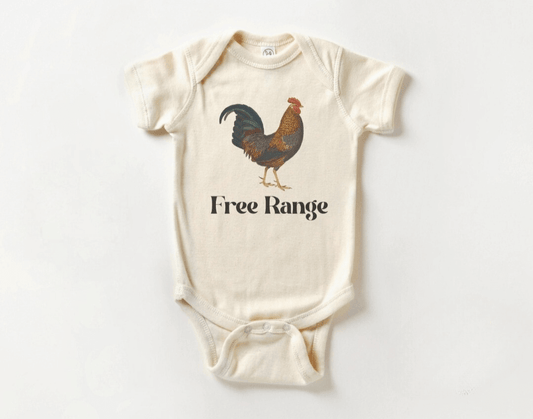 Free Range Baby Short Sleeve Onesie | Natural