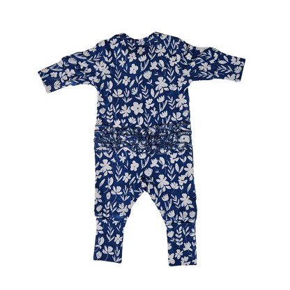 Winter Ditzy Blue Floral Bamboo Sleeper