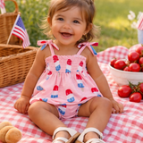 Popsicle Pink / Organic Smocked Set