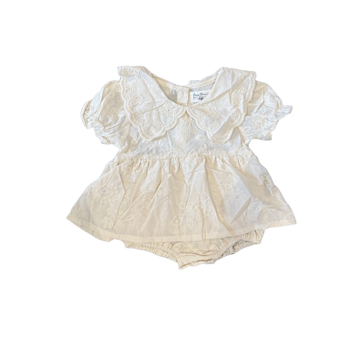 Vintage Lace Embroidered Skirted Romper & Dress