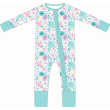 Pastel Garden Floral Ruffle Bamboo Sleeper
