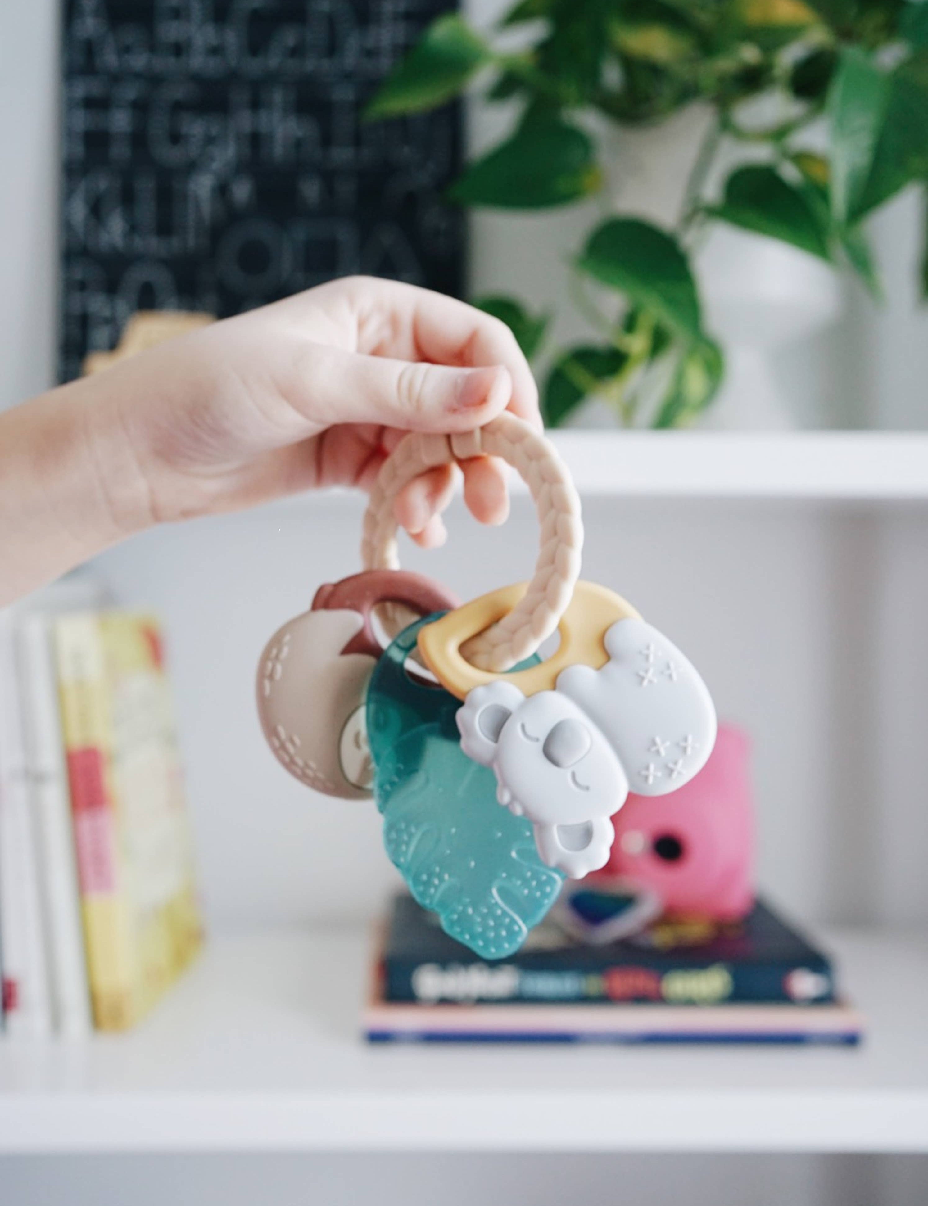 Tropical Itzy Keys Texture Ring with Teether + Rattle