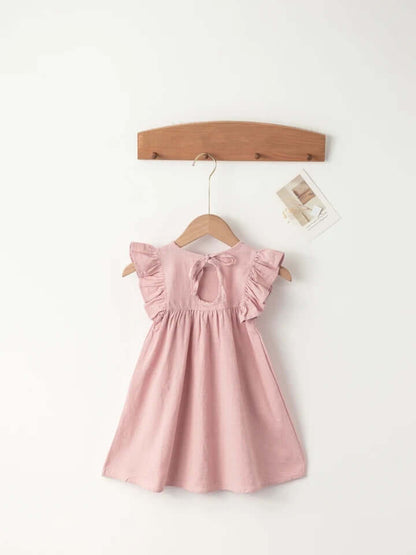 Clover Flutter Sleeve Dress | Tie Back