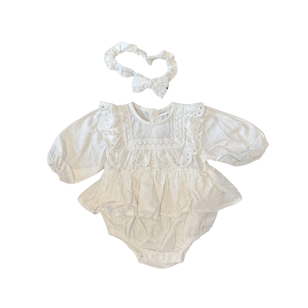 Alice Rose & Eyelet Lace Lightweight Cotton Romper