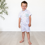 Vintage Airplanes Bamboo & Cotton Boys Set