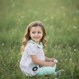 Tractor applique tunic & dusty green leggings