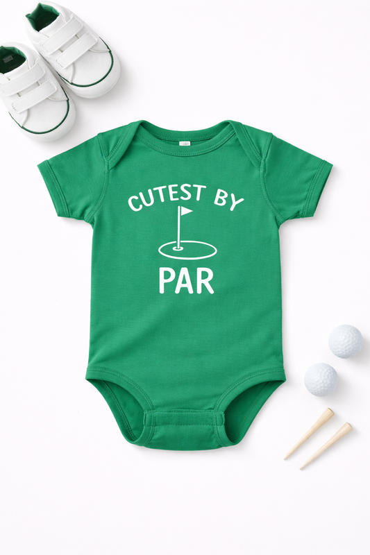 Cutest by Par, Golf Onesie for Baby