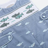 Shark Print Smocked JonJons