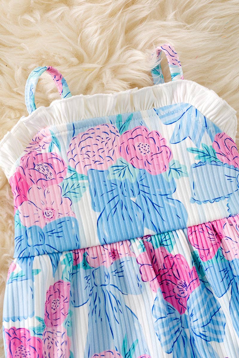 Floral Coquette Ruffle Romper