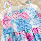 Floral Coquette Ruffle Romper