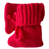 Knit Booties, Red