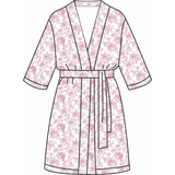 Rose Garden Adult Bamboo Robe