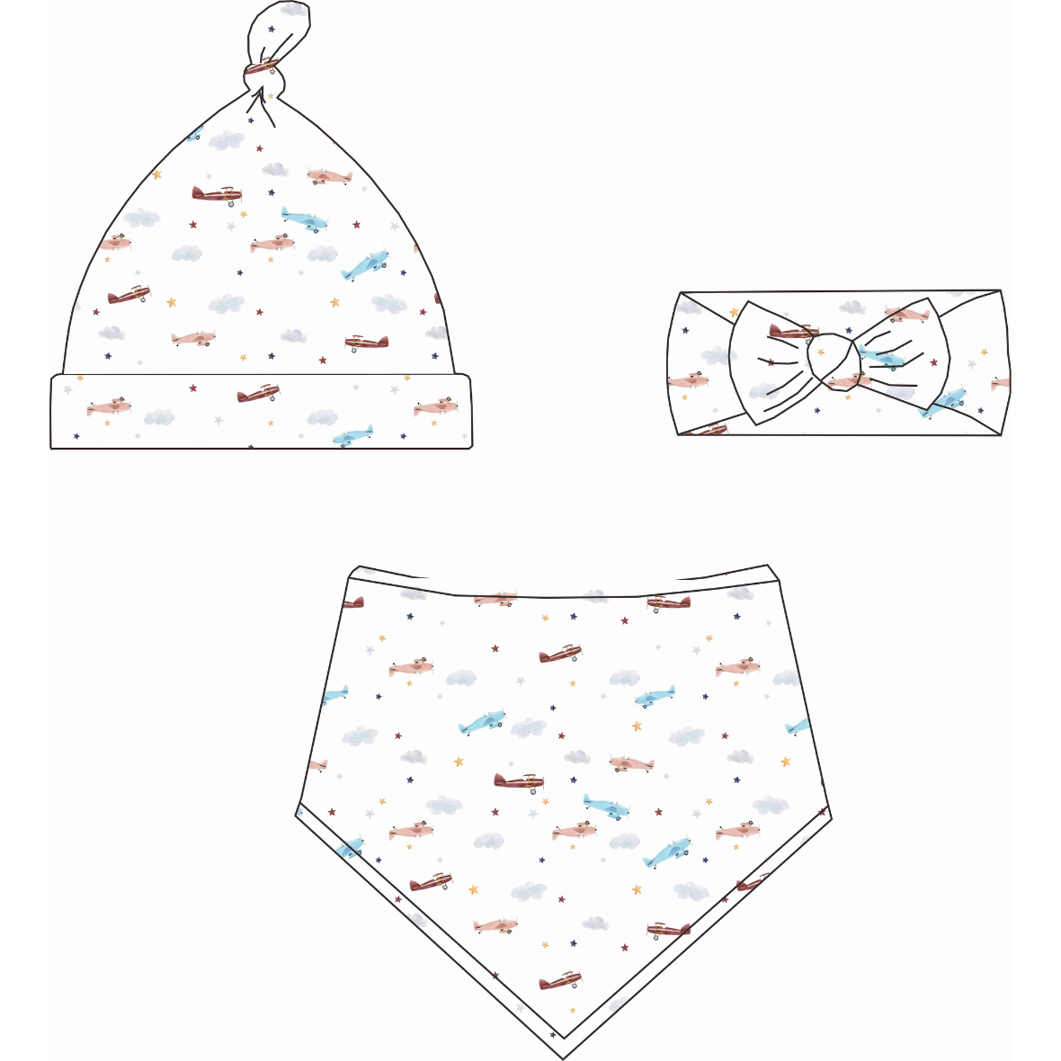 Spring Bamboo Accessories | Bibs, Bows, Hats