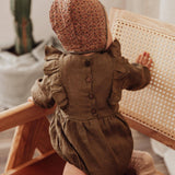 Gabriella Longsleeve Romper with Bow