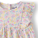 Organic Baby Girls’ Floral Ruffle Romper