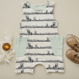 Organic Cotton Sleeveless Romper - Billie & Kid