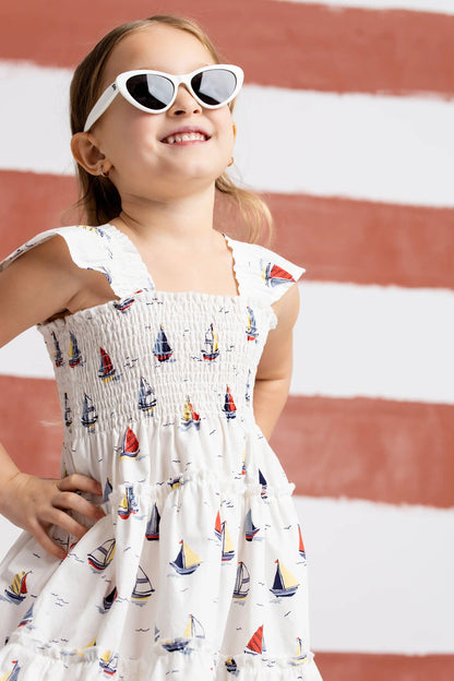 Flutter Sleeve Dress | Little Skippers