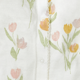 Tulip Fields Baby Girl Jumpsuit & Hat Set