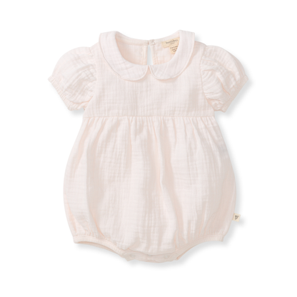 Baby Girl Muslin Collar Bubble Romper