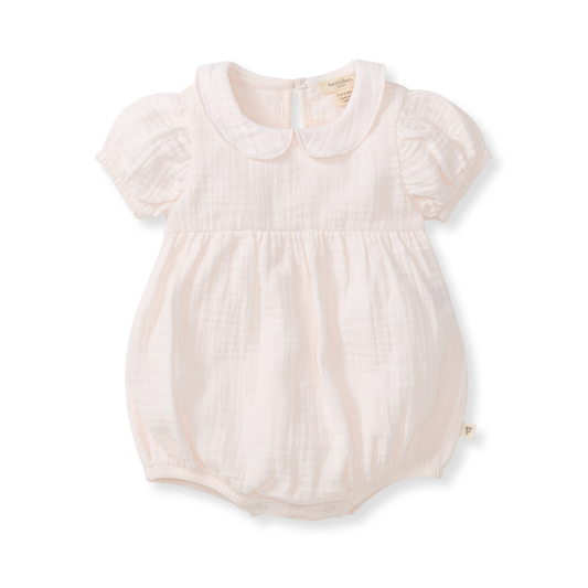 Baby Girl Muslin Collar Bubble Romper