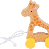 Butterscotch Giraffe Wooden Pull Toy