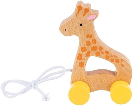 Butterscotch Giraffe Wooden Pull Toy
