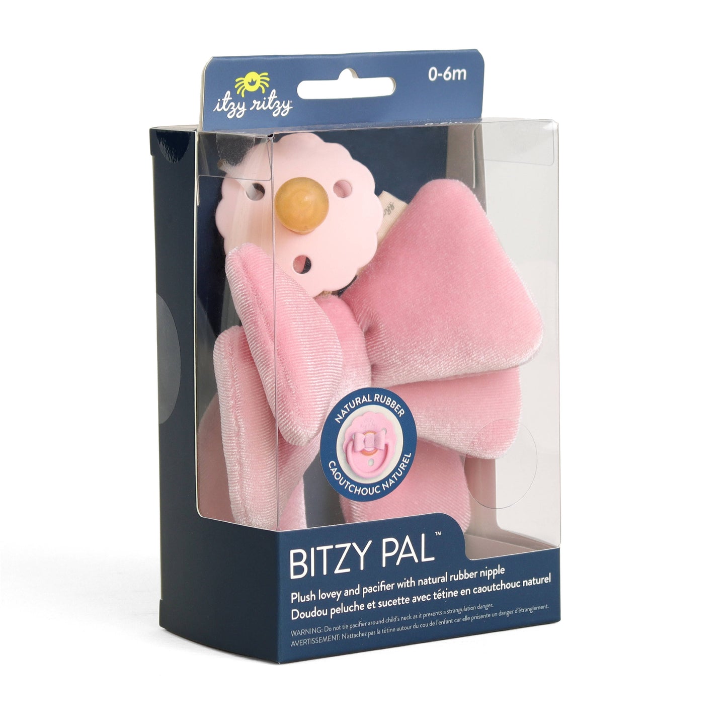 *NEW OPTIONS* Bitzy Pal Natural Rubber Pacifier & Plush