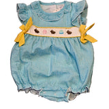 Mint Bunny Romper