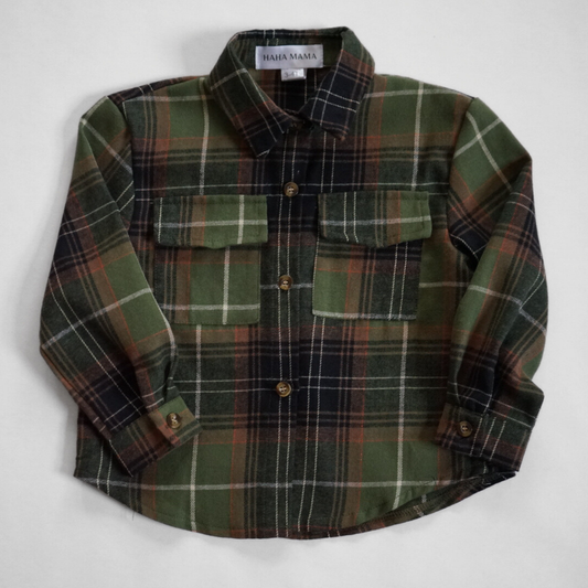 Lightweight Green Flannel