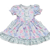 Mint Gingham Meadow Twirl Dress