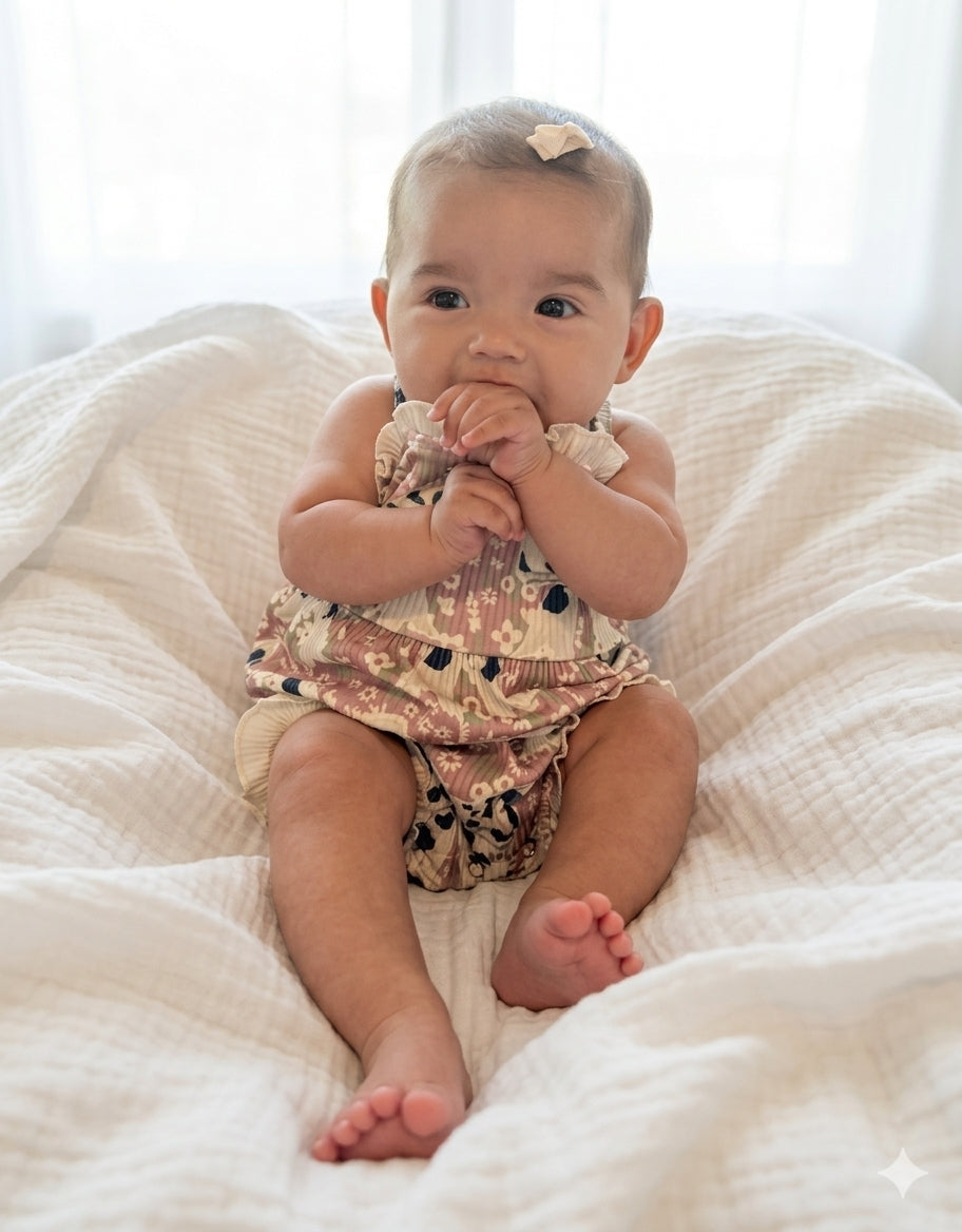 Cow Print & Coquette Ruffle Dress