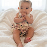 Cow Print & Coquette Ruffle Dress
